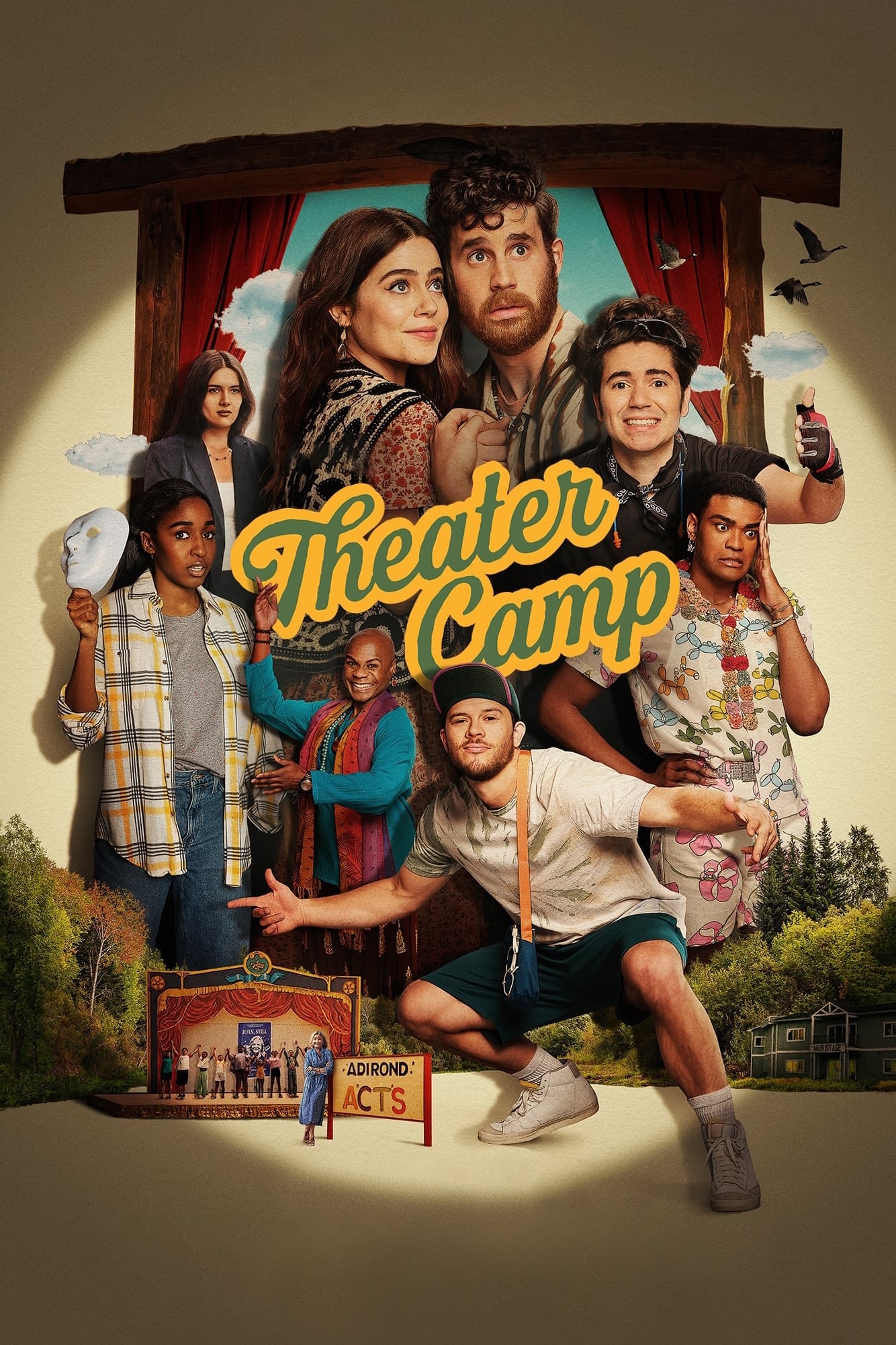 Theater Camp Hindi Dubbed Movie Poster (2023)
