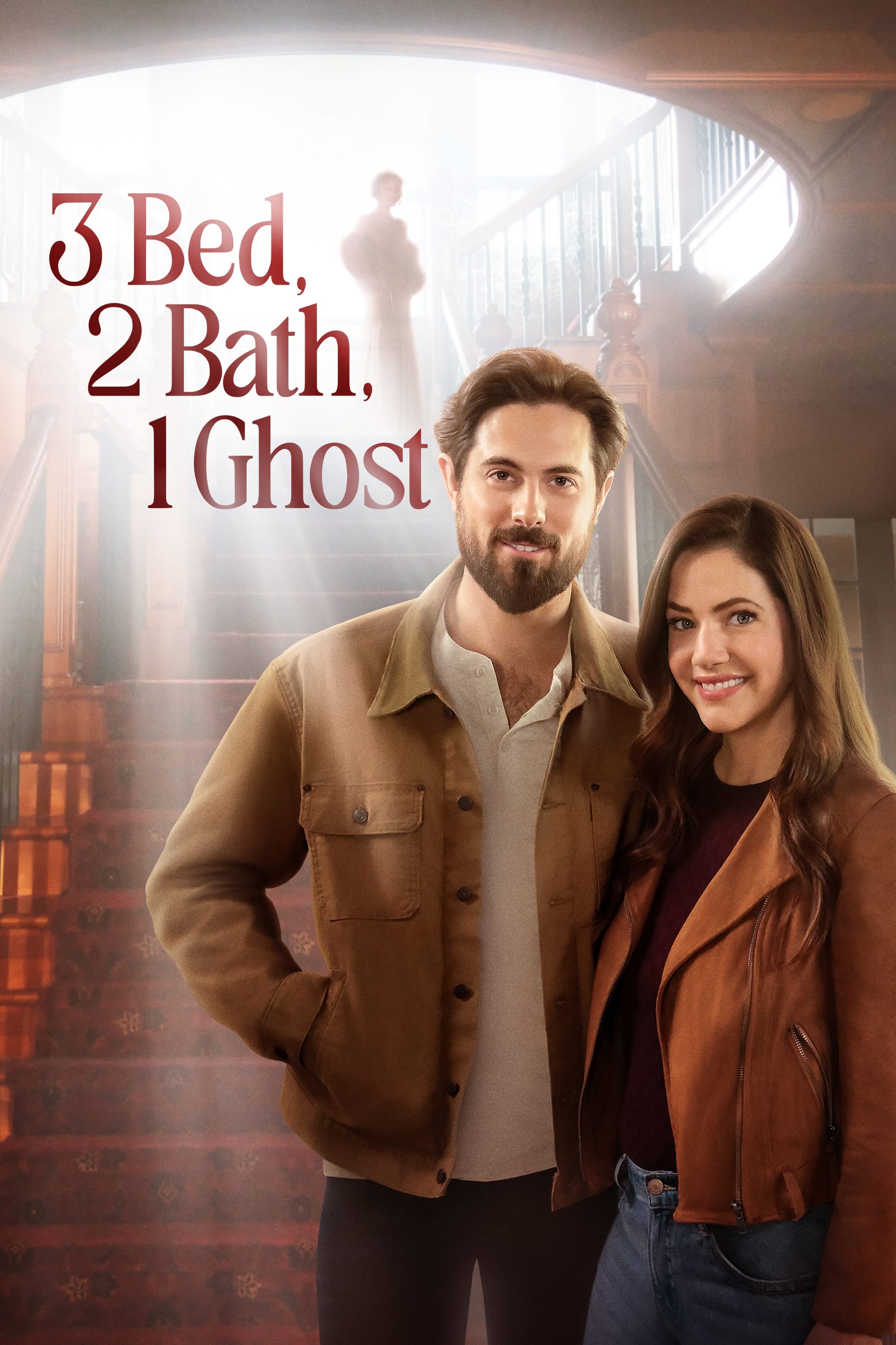 3 Bed, 2 Bath, 1 Ghost Hindi Dubbed Movie Poster (2023)