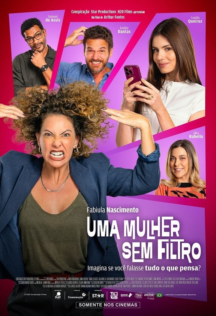 Uma Mulher Sem Filtro Hindi Dubbed Movie Poster (2025)