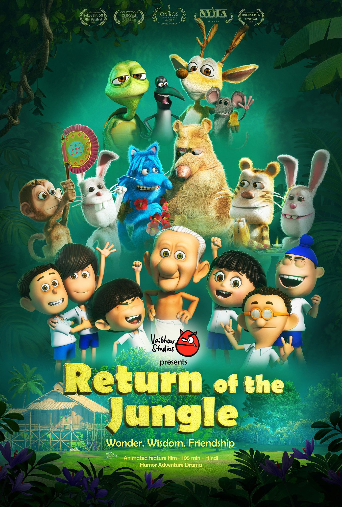 Return of the Jungle Hindi Dubbed Movie Poster (2026)