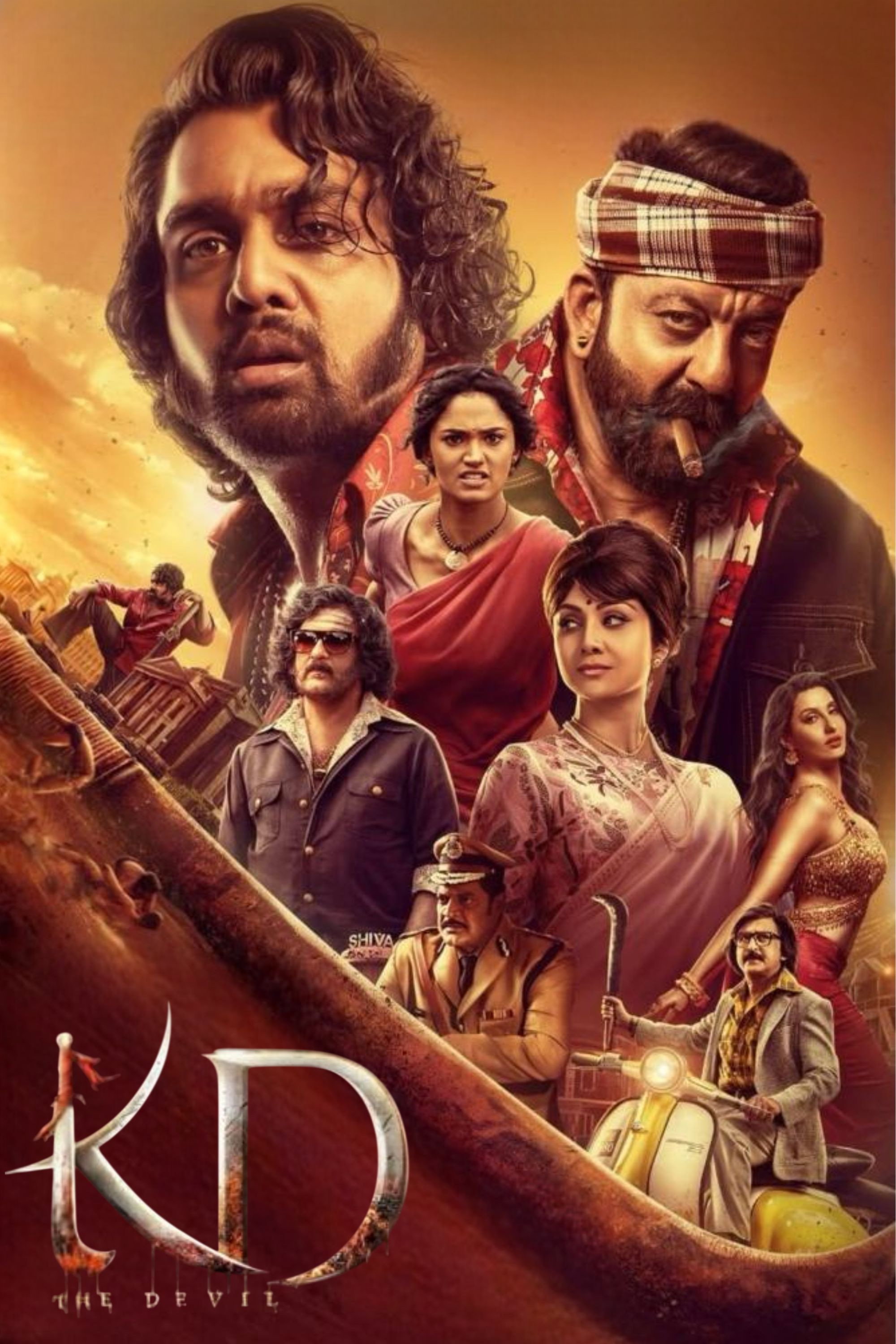 KD – The Devil Hindi Dubbed Movie Poster (2026)