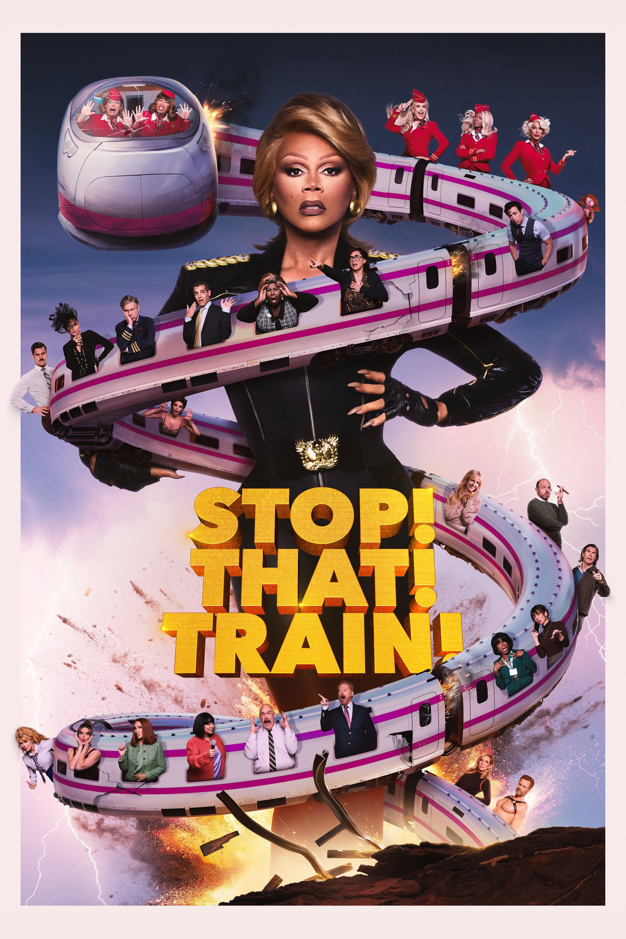 Stop! That! Train! Hindi Dubbed Movie Poster (2026)