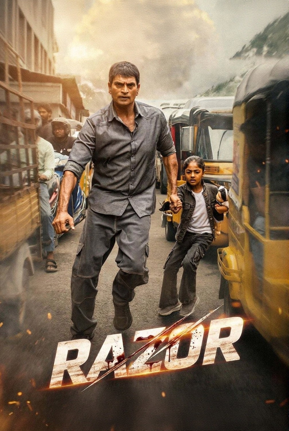 Razor Hindi Dubbed Movie Poster (2026)